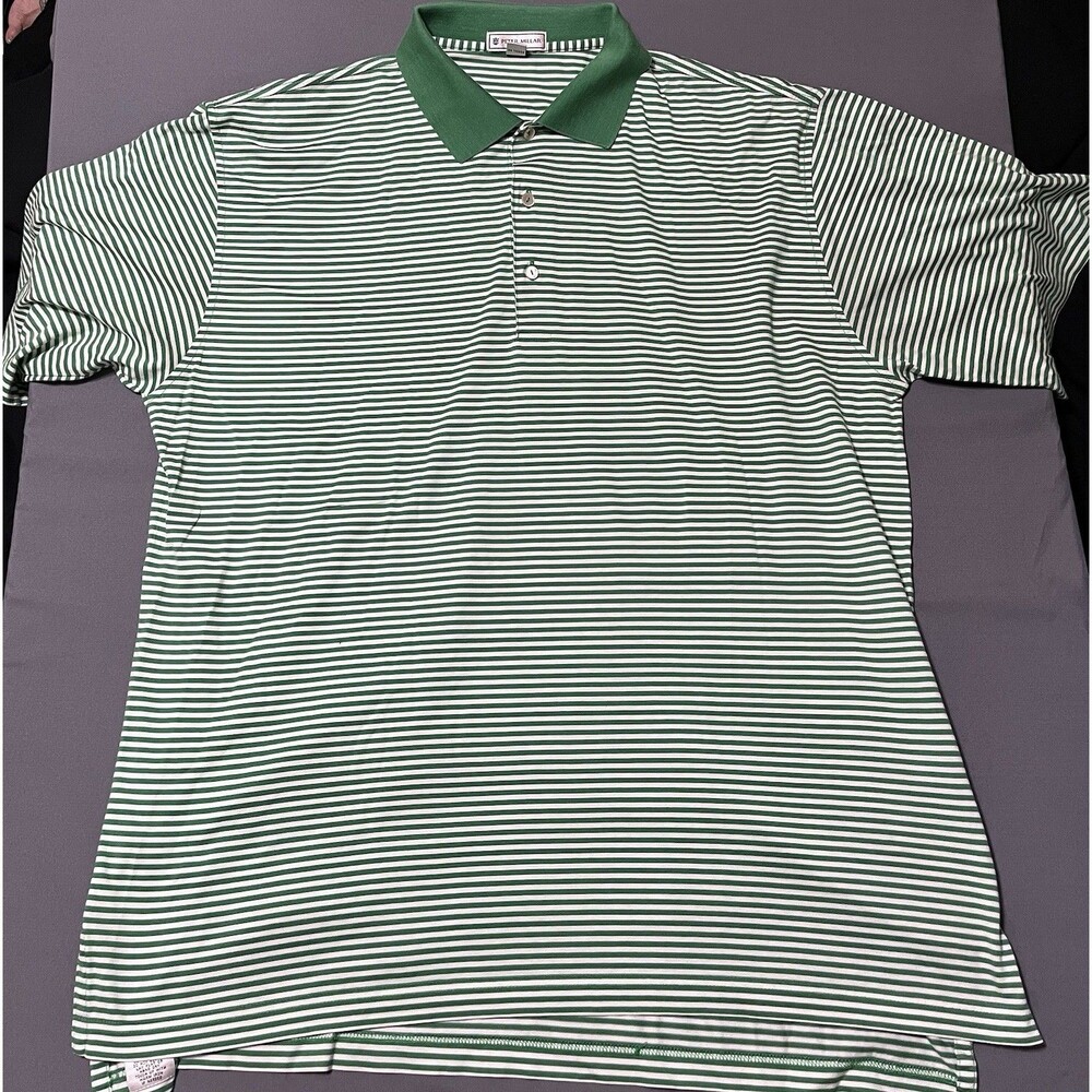 Peter Millar Striped Polo Size Large